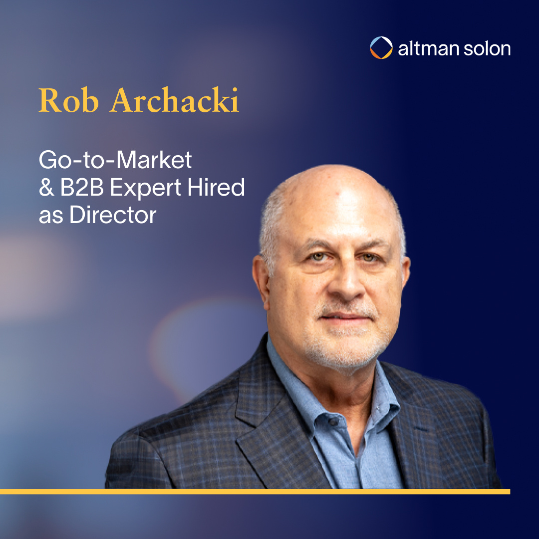 Go-to-Market & B2B Expert Rob Archacki hired as Director
